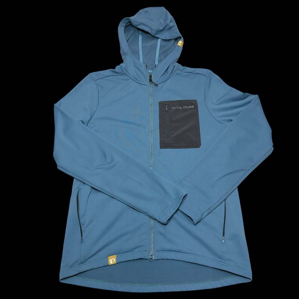 Pearl Izumi Men's Summit Hooded Thermal Jersey Blue Size M